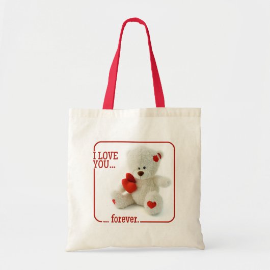 Liebe Teddy Valentine Tragetasche (Vorne)