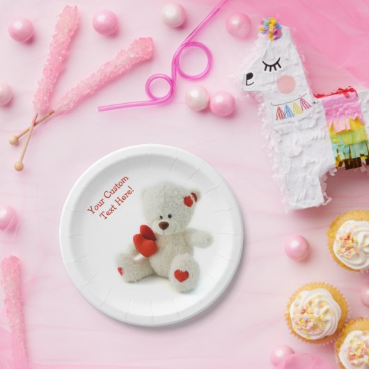 Liebe Teddy Zollpapiere Teller (Party)