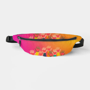 Liebe teilen 2-seitiger Druck Fanny-Pack Bauchtasche