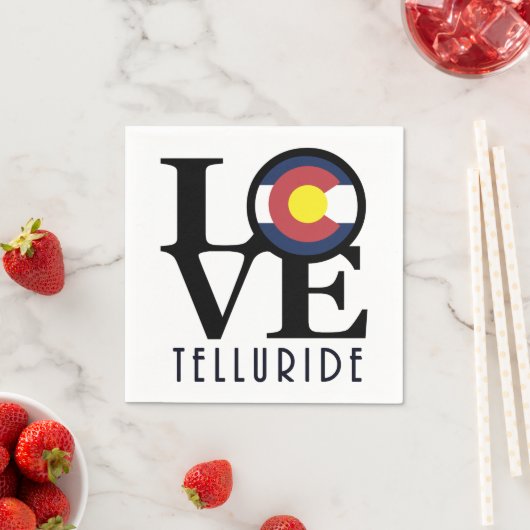 LIEBE Telluride Colorado Serviette (Beispiel)