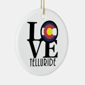 LIEBE Telluride Keramik Ornament (Rechts)