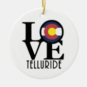 LIEBE Telluride Keramik Ornament (Vorne)