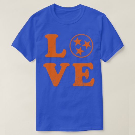 Liebe Tennessee State Flag Zuhause Family T-Shirt (Design vorne)