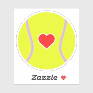 Liebe Tennis Aufkleber