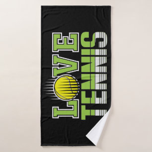 Liebe Tennis Badehandtuch
