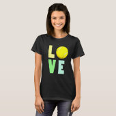 Liebe Tennis Ball Ideal für Tennisspieler T-Shirt (Vorne ganz)