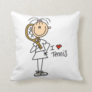 Liebe-Tennis der Frau-I Kissen