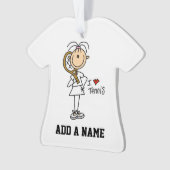 Liebe-Tennis der Frau-I Ornament (Vorderseite)