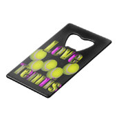 Liebe Tennis Design, Geldbeutel Flaschenöffner (Rückseite Schrägansicht)