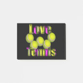 Liebe Tennis Design, Post-it Klebezettel (Vorderseite)