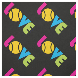 Liebe Tennis, diagonal, kundenspezifischer Hinterg Stoff