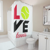 Liebe Tennis Duschvorhang (Beispiel)