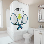 Liebe Tennis Duschvorhang (Beispiel)