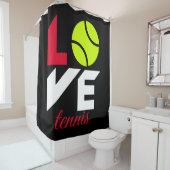 Liebe Tennis Duschvorhang (Beispiel)