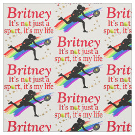 LIEBE TENNIS FÜR IMMER PERSONALISIERT STOFF