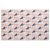 LIEBE TENNIS FÜR IMMER PERSONALISIERT STOFF (Fat Quarter (45,7 x 55,9 cm))