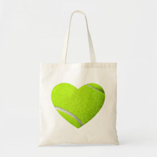 Liebe Tennis Herz Sport athletisch Tragetasche