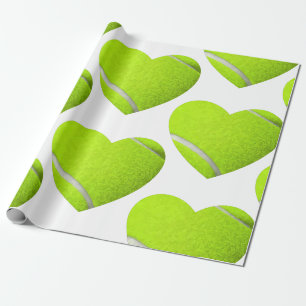 Liebe Tennis Herzsport Geschenkpapier