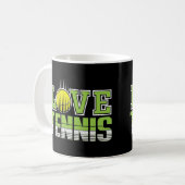 Liebe Tennis Kaffeetasse (Vorderseite Links)