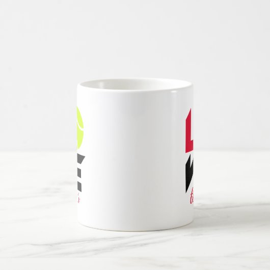 Liebe Tennis Kaffeetasse (Mittel)