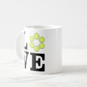Liebe Tennis Kaffeetasse (Vorderseite Links)