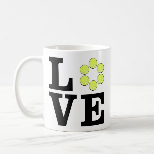 Liebe Tennis Kaffeetasse (Links)