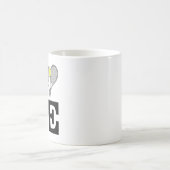 Liebe Tennis Kaffeetasse (Mittel)