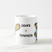 Liebe = Tennis Kaffeetasse (Mittel)