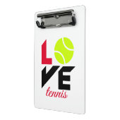 Liebe Tennis Mini Klemmbrett (Gewinkelt2)