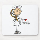 Liebe-Tennis Mousepad des Mädchen-I (Vorne)