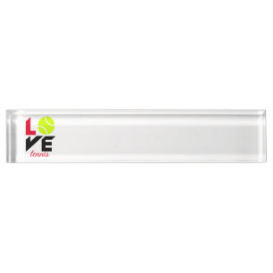 Liebe Tennis Namensplakette
