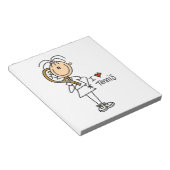 Liebe Tennis Notizblock (angewinkelt)