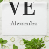 Liebe Tennis Player Yellow Ball Sporttuch Geschirrtuch (Gefaltet)