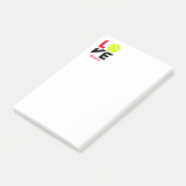 Liebe Tennis Post-it Klebezettel (angewinkelt)