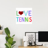 LIEBE TENNIS POSTER (Heimbüro)