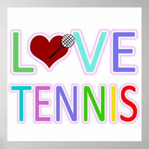 LIEBE TENNIS POSTER