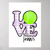 Liebe Tennis Poster (Vorne)