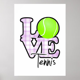 Liebe Tennis Poster