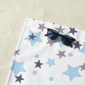 Liebe Tennis Rackets & Ball Farbige Stars Strandtuch (Beispiel)