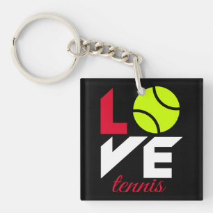 Liebe Tennis Schlüsselanhänger