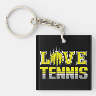 Liebe Tennis Schlüsselanhänger