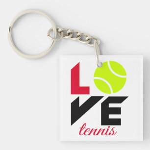 Liebe Tennis Schlüsselanhänger