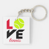 Liebe Tennis Schlüsselanhänger (Rückseite)