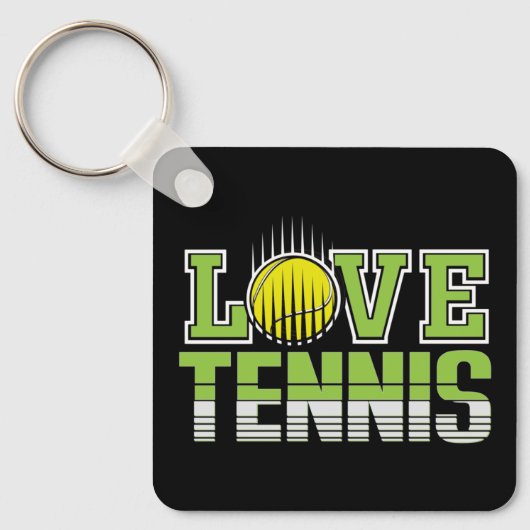 Liebe Tennis Schlüsselanhänger (Vorderseite)