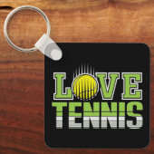 Liebe Tennis Schlüsselanhänger (Vorderseite)