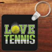 Liebe Tennis Schlüsselanhänger (Rückseite)