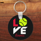 Liebe Tennis Schlüsselanhänger (Vorderseite)