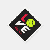 Liebe Tennis Serviette (Ecke)