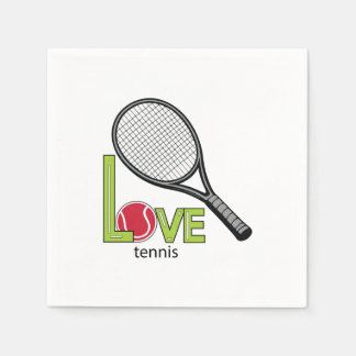 Liebe Tennis Serviette