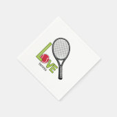 Liebe Tennis Serviette (Ecke)